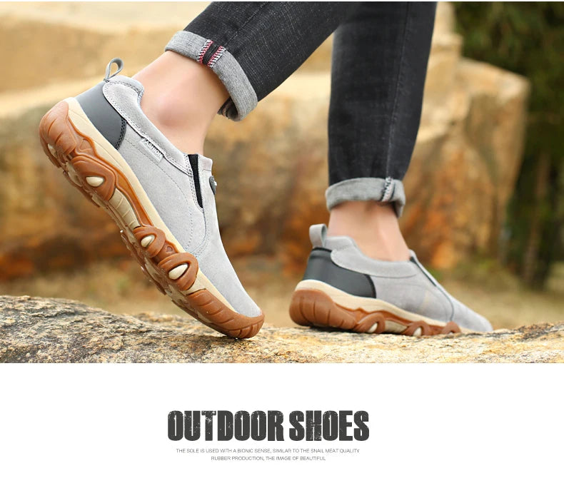 2023 New Outdoor Hiking Camping Light Running Lucky Shoes Jogging Casual Sports Men's Shoes Non Slip Loafers Hiking Shoes 39-46