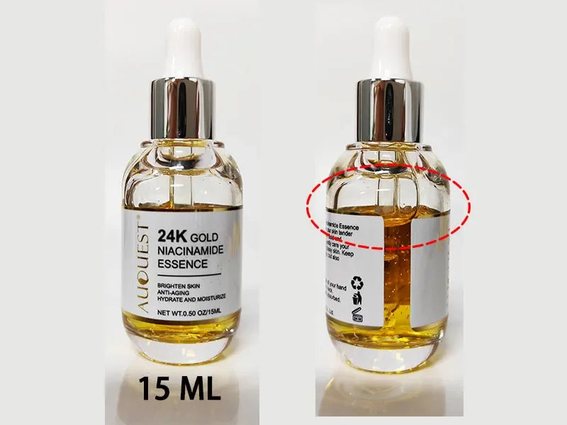 24K Gold Face Serum Dark Spot Remover Niacinamide Serum Hyaluronic Acid Anit-Wrinkle Whitening Facial Skin Care Products