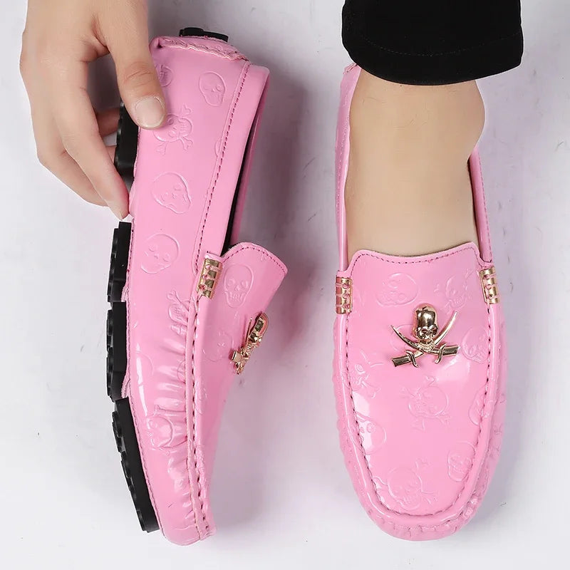 YRZL White Loafers Men Casual Shoes Handmade Lazy Shoes Men Loafers Moccasins Size 48 Breathable Slip on Driving Loafers for Men