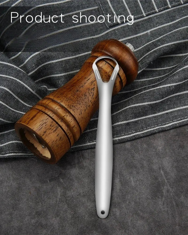 1pc Stainless Steel Tongue Scraper Tongue Coating Cleaner TongueCoating Brush Cleaning Tongue Coating Removing Bad Breath OralCa