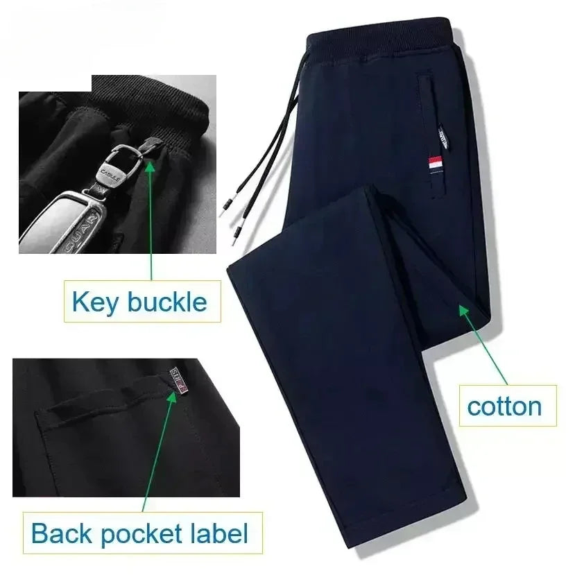 Pantalon de survêtement pour homme, vêtement de sport, de fitness, taille élastique, en coton, ample, de gym, de jogging, de survêtement, tailles M à 8XL