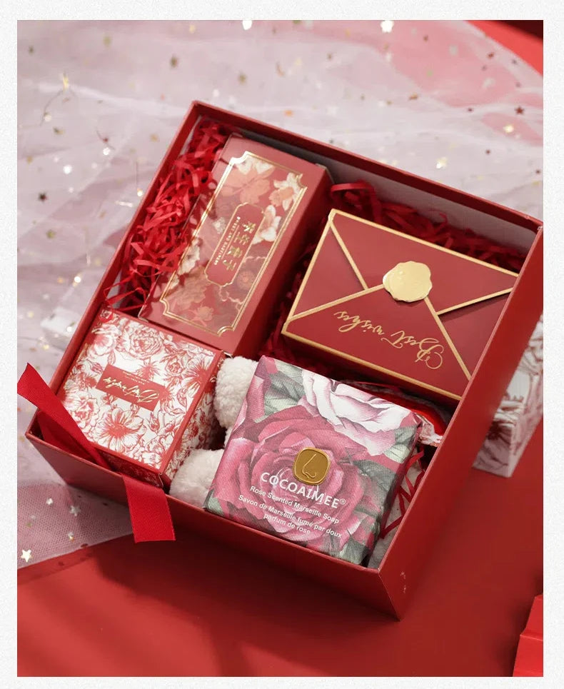 200g French Soap Mite Removing Soap Lavender French Hand Ground Soap Korean Style Baoli Wedding Gift Box Wedding Souvenir Gift