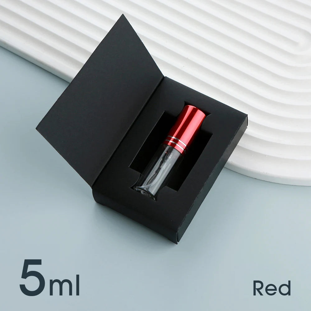 50個5毫升10毫升香水噴霧瓶帶包裝可再填充噴頭香水瓶鋁製迷你噴霧瓶