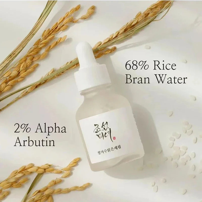 大米菸鹼醯胺精華防曬精華油清爽爽膚水保濕霜人參油爽膚水女士保養品