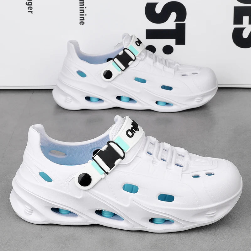 Men's Outdoor Sandals Sport Slippers Beach Slides Breathable Non-slip Clogs Men Casual Garden Shoes Hiking Men Outdoor Sandals