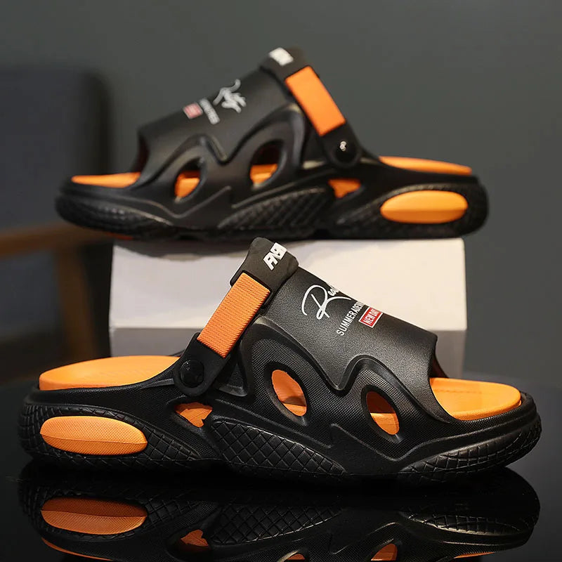 Sandals Beach Shoes Men's Slippers Soft and Comfortable Thick Bottom Wear-resistant Indoor and Outdoor Bathroom Unisex Fashion