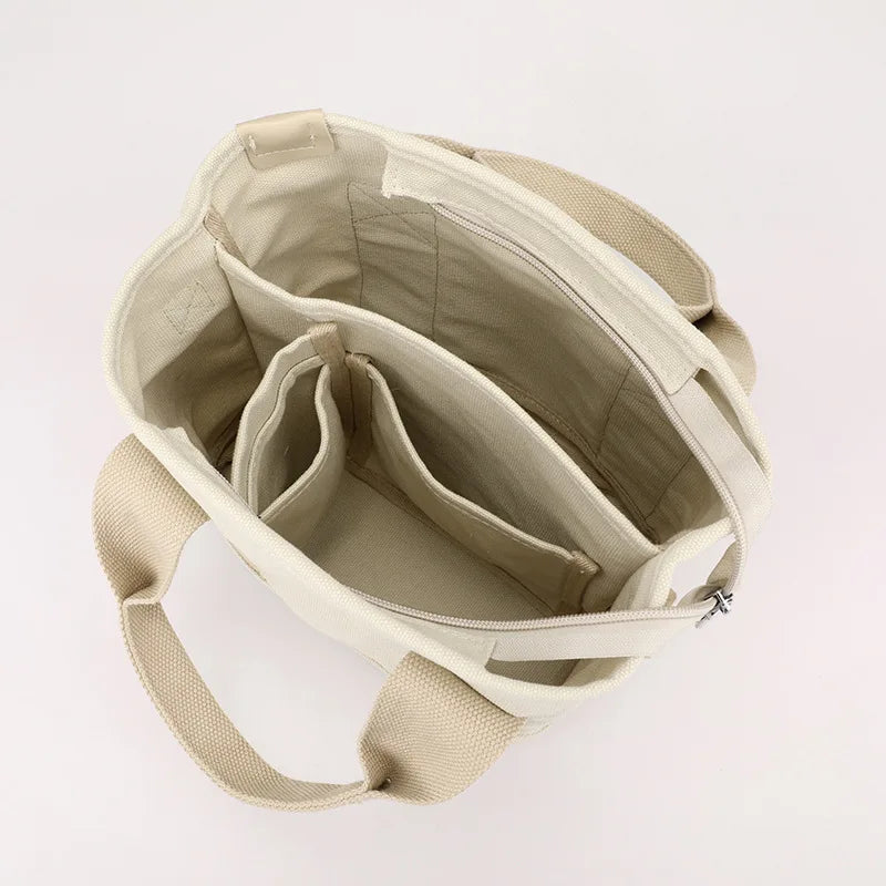 XOUHAM Women Small Bag With Fashion Lady Single Shoulder Portable Thickened Ladies Canvas Mobile Phone Bucket Tote Storage Bags