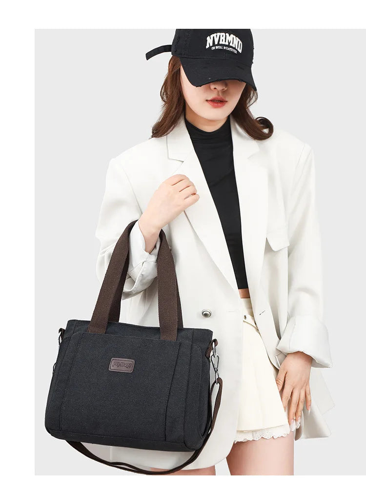 Women Handbags Ladies Canvas Shopping Tote Bag Clutch Female Crossbody Bags