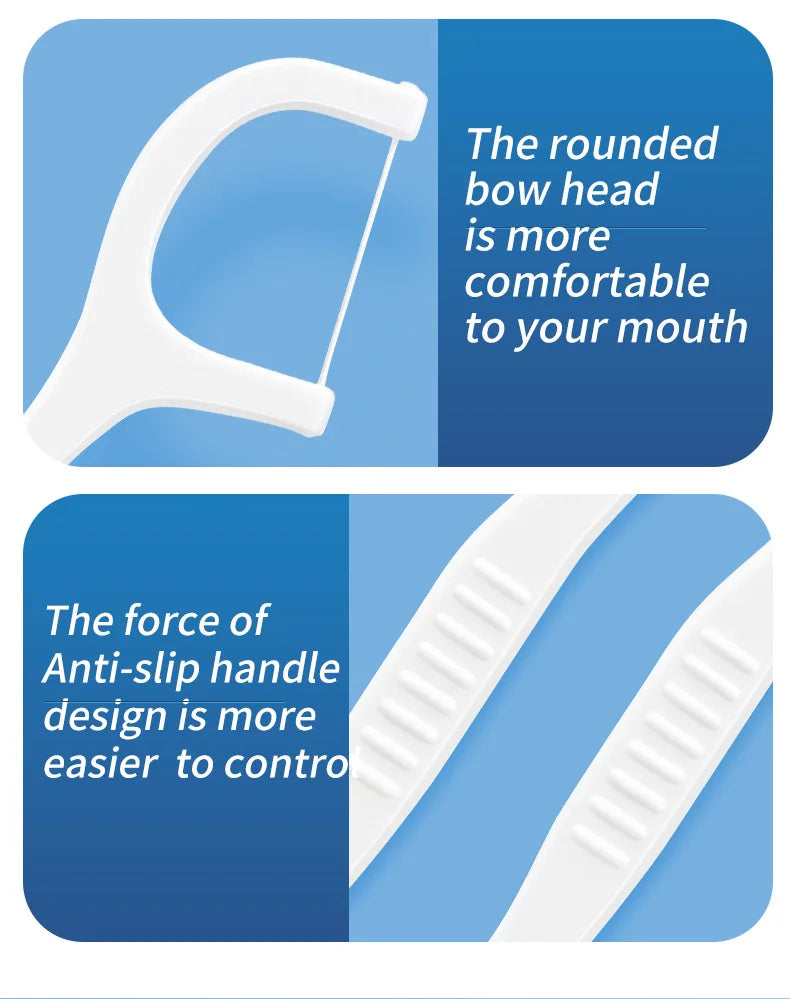 150/300pcs Dental Floss Picks Toothpicks With Thread fil dentairehilo dental flosser Tooth Threads Teeth Cleaning Oral health