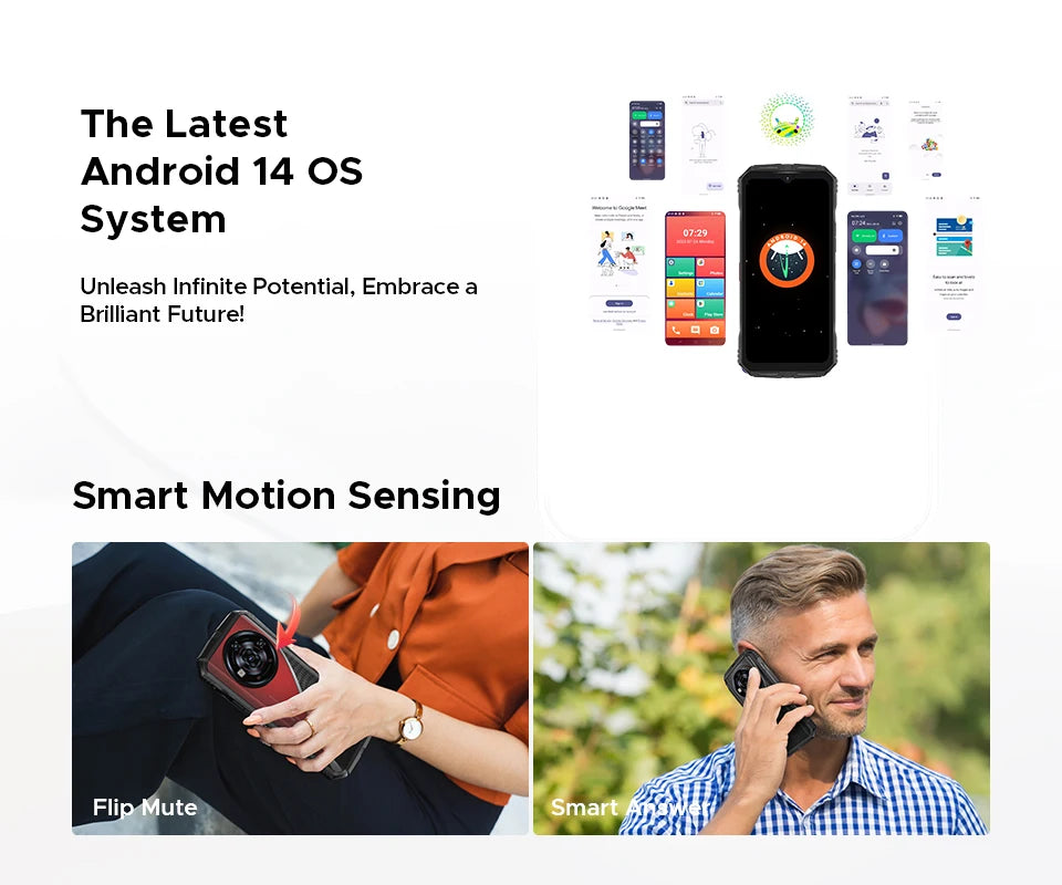 DOOGEE S118 Pro 5G Rugged Phone dimension 7050 6.6 ''FHD 120Hz 8GB RAM 512GB ROM 10800mAh Battery Cell Phone NFC Mobilephones