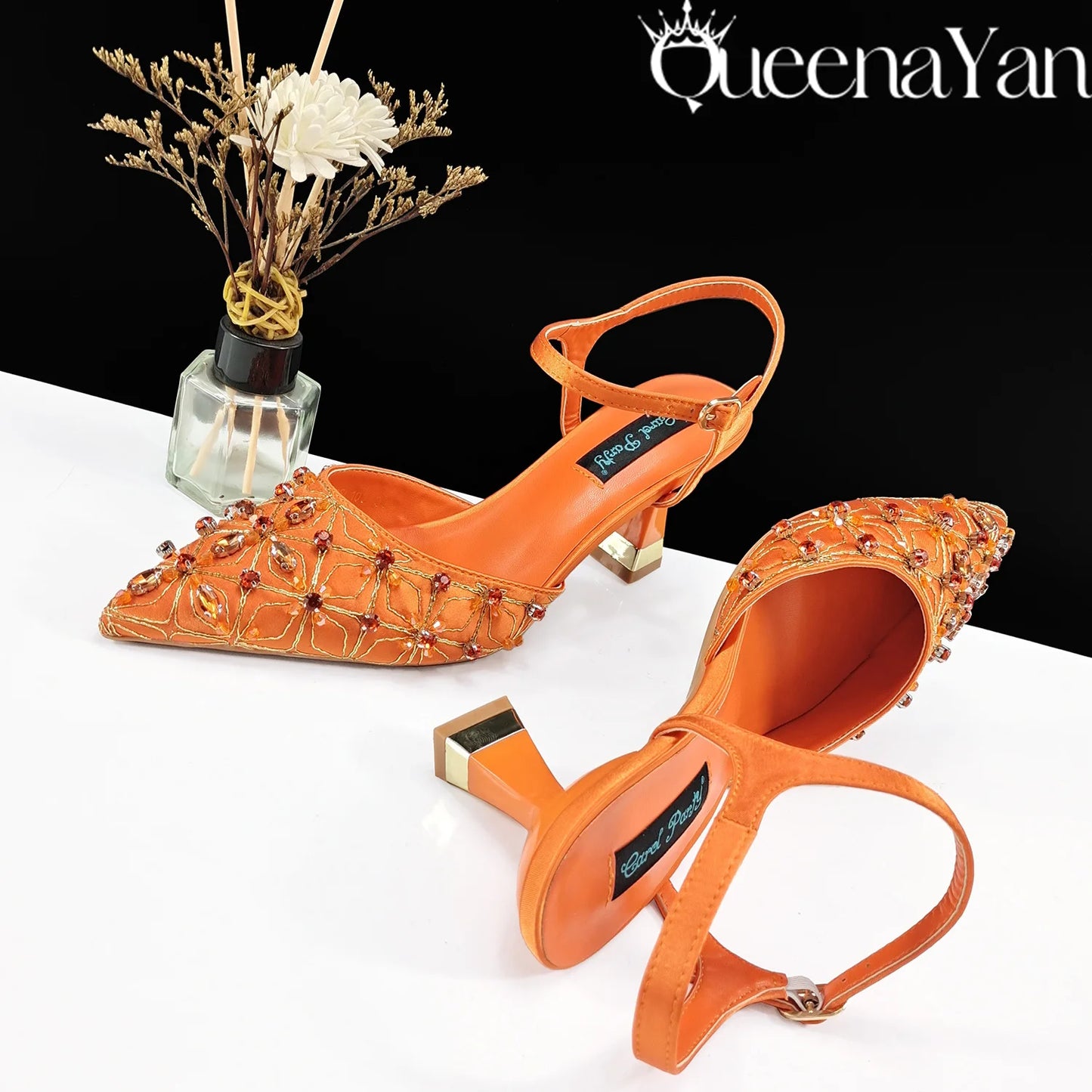 Festive Elegance:Spot Goods High Quality Women's Pumps Fashion Design For Nigeria Wedding Party Ladies Shoes