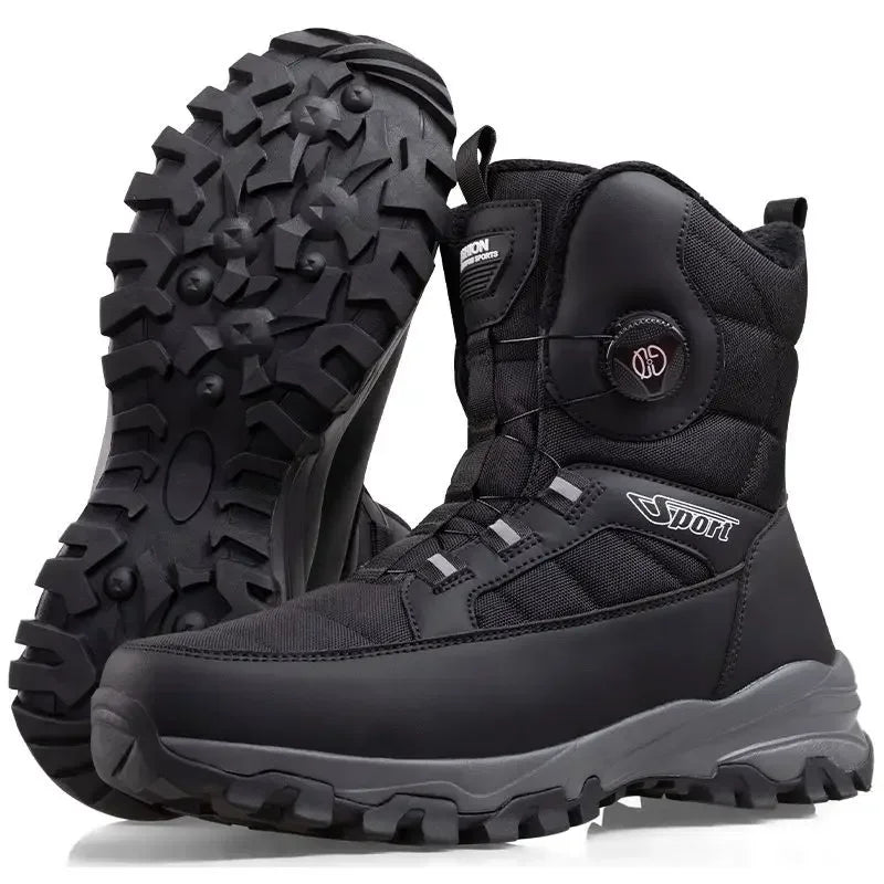 2025 Winter New Thick-soled Non-slip Comfortable Lightweight Velvet Outdoor Cotton Boots Men