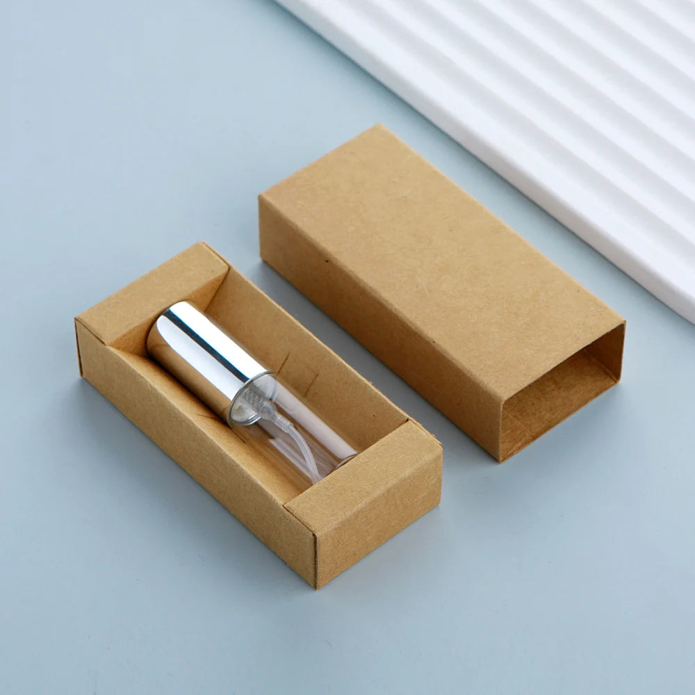 50 件/批 5ml 香水瓶配香水紙盒香水可填充霧化器噴霧瓶噴霧器定制 LOGO 另付費