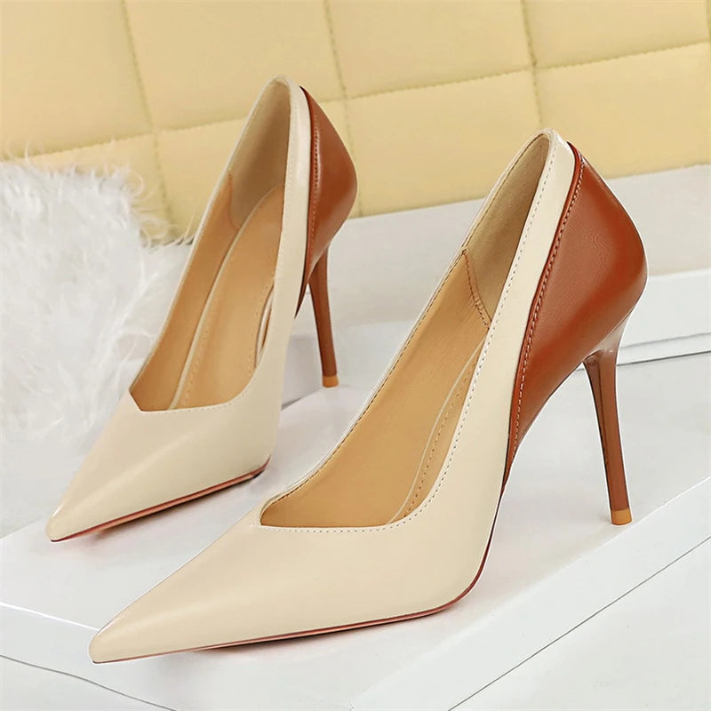 BIGTREE Spring Autumn Pointed Toe Woman Pumps Thin Heels Fashion Party Ladies Shoes Zapatillas De Mujer