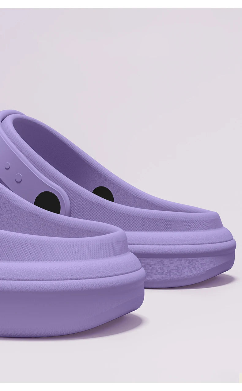 Dongdong Shoes Women's New Trendy Summer Thick Sole Increase Anti Slip Fashion Work Beach Baotou Slippery Sandals