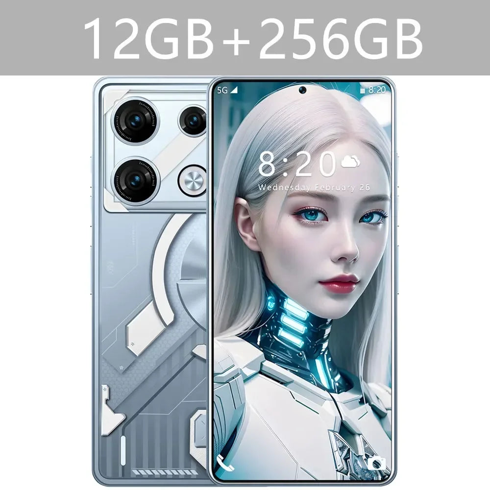 2025 GT10 Pro Original Smartphone 4G 5G 7.3HD 16G+1T Dual Sim Cellphones Android 13 Cell Phone 108MP 6800mAh Smart Mobile Phone