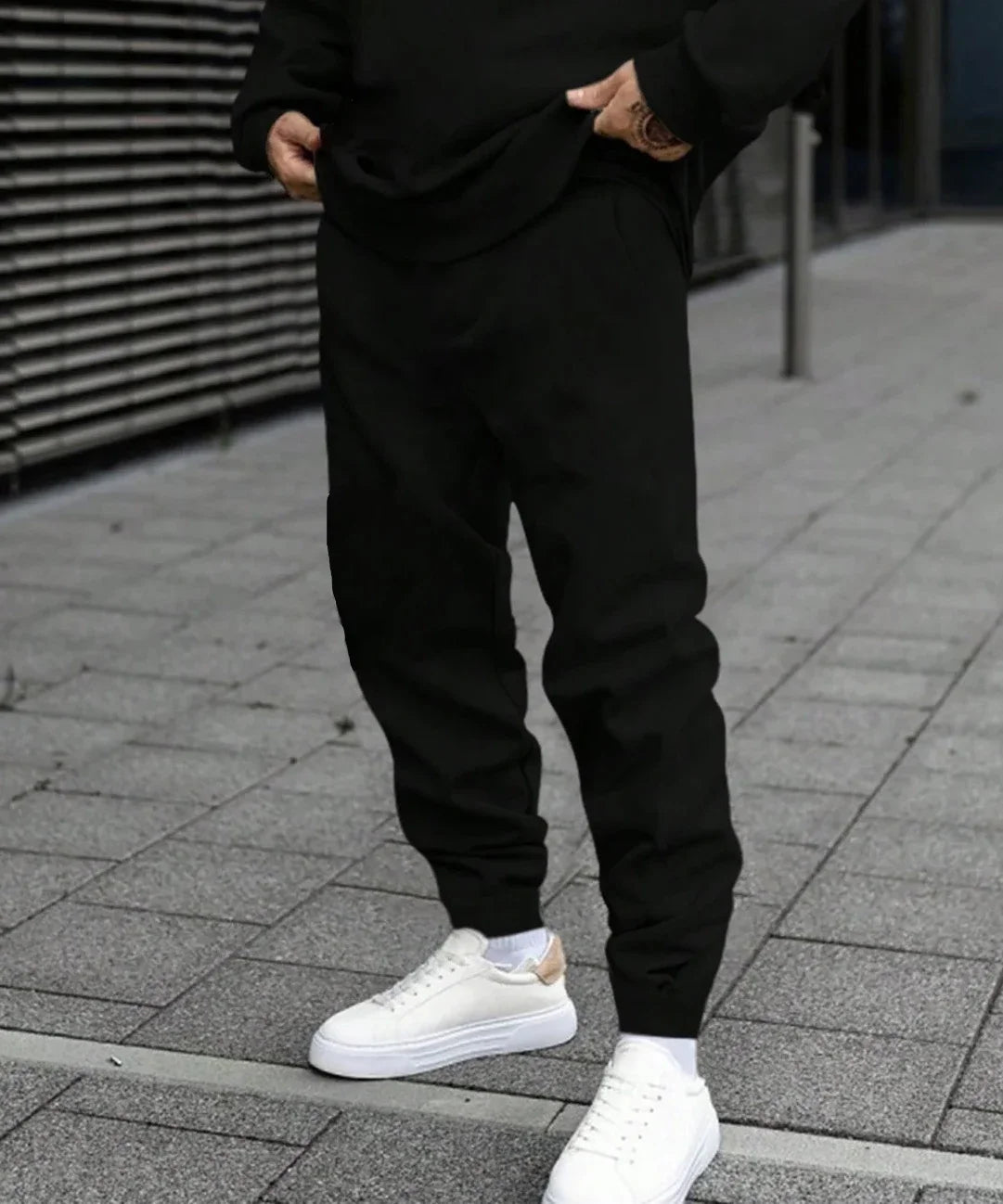 New in Mens Tracksuit O Neck Sweatshirt Sweatpants 2 Pcs Set Casual Jogging Pullover Pants Man Clothing Fall Popular Streetwear
