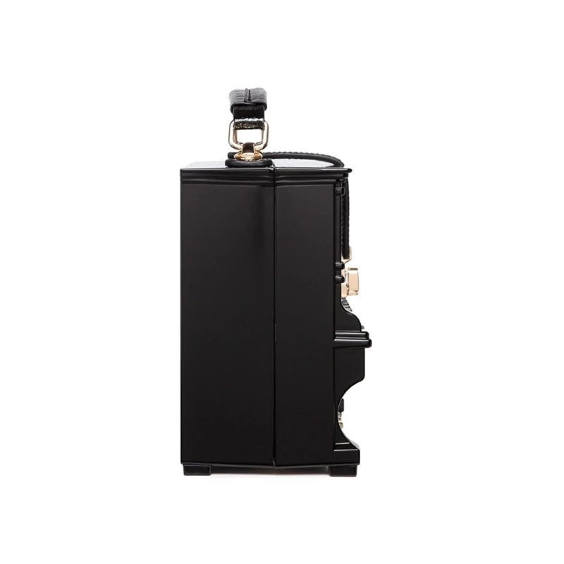 Women Vintage Acrylic Piano Shaped Clutch Box Shoulder Bag Elegant Evening Crossbody Handbag Top Handle Purse Dropship