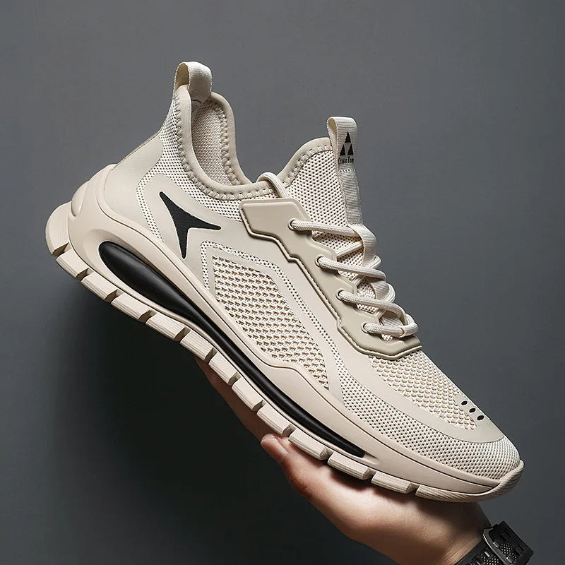 Men's Sports and Casual Shoes 2023 Summer New Lace up Running Shoes Fashion Korean Breathable Men's Shoes