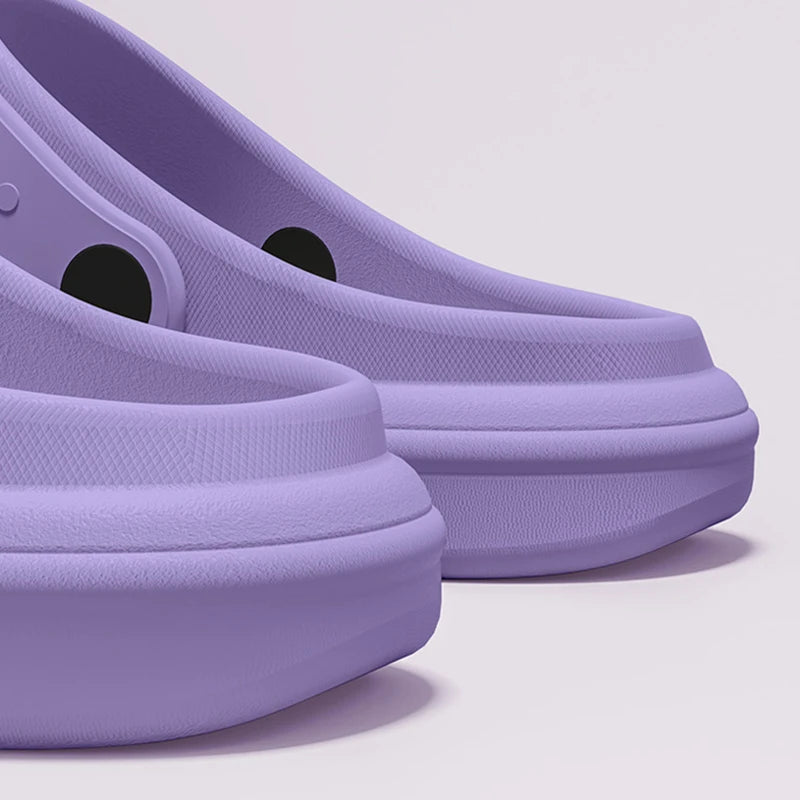 Dongdong Shoes Women's New Trendy Summer Thick Sole Increase Anti Slip Fashion Work Beach Baotou Slippery Sandals