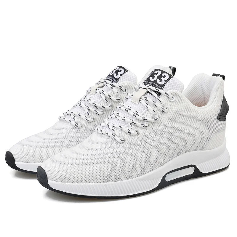 Plus Size 46 Men Sneakers Elevator Shoes Summer Mesh Breathable Heightening Shoes Man Invisiable Increased 6CM Taller Shoes