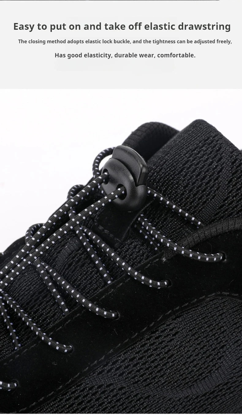 Wide Fit Sneakers for Men and Women Zero Drop Barefoot Shoes with Elastic Band for Beach Hiking and Daily Wear