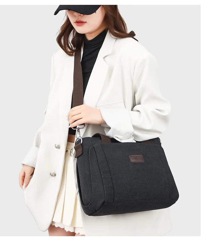 Women Handbags Ladies Canvas Shopping Tote Bag Clutch Female Crossbody Bags