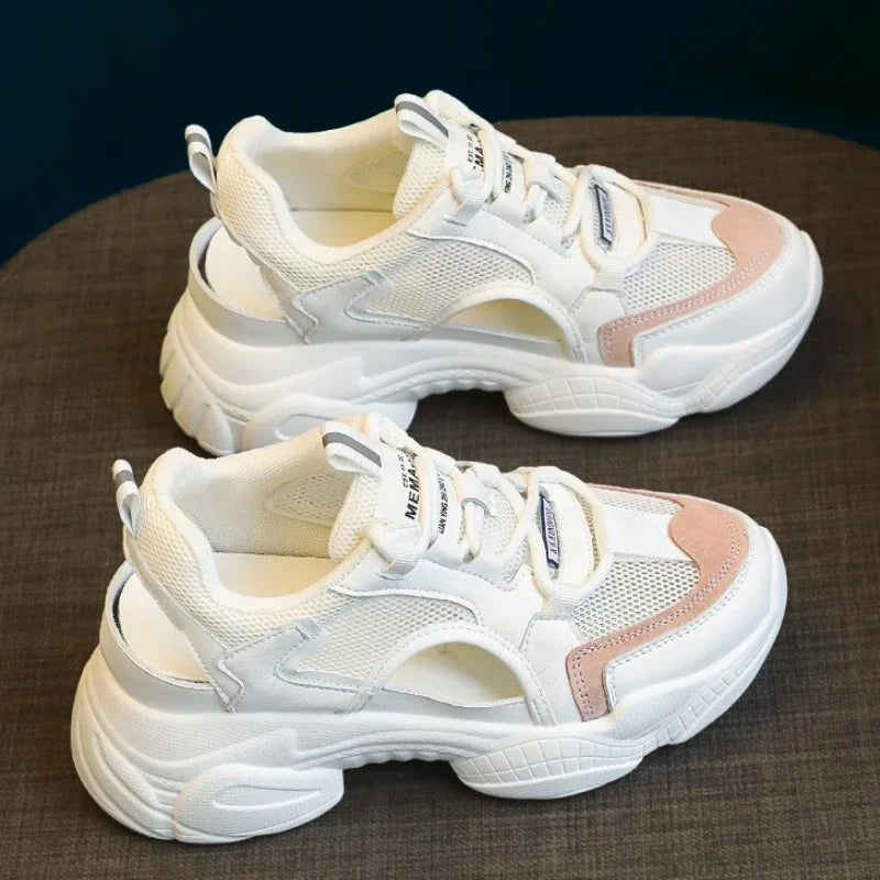 Women Sandals Summer New Lady Platform Chunky Comfortable Mesh Open Toe Casual Sports Sandals Ladies Shoes 2024