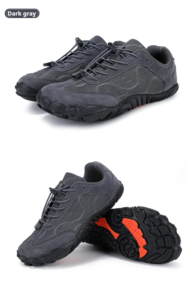 Wide Fit Sneakers for Men and Women Zero Drop Barefoot Shoes with Elastic Band for Beach Hiking and Daily Wear