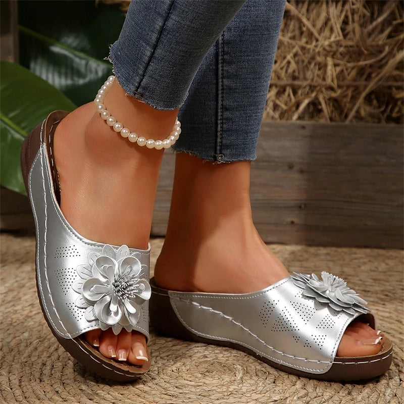 Woman Shoes Sandals Summer Soft Ladies Shoes Slides Women's Sandals Wedge Women's Shoes Outdoor Slipper Footwear Female