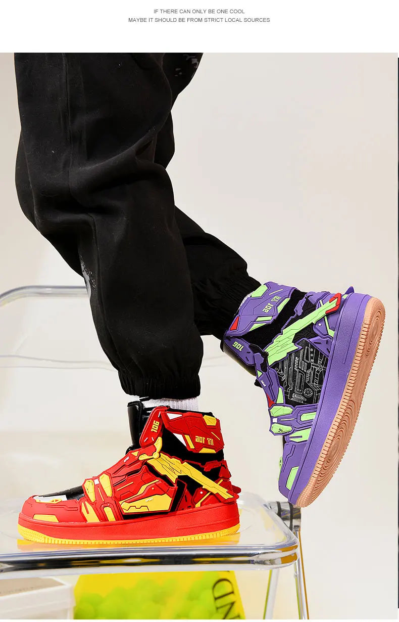 Shoes For Men Women's Anime Sneakers 2024 Winter Fashion Male Casual Tenis Woman Trainers Race Shoes Boots Plus Size 36~46