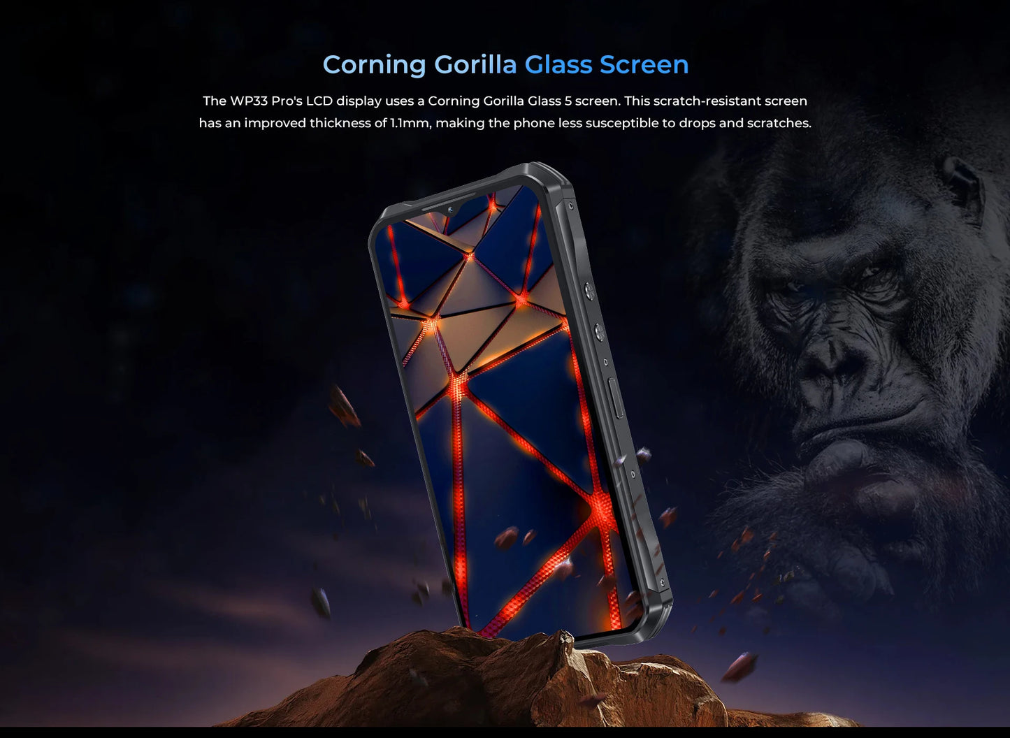 Oukitel WP33 Pro 5G Rugged Smartphone 6.6" FHD+ Cell Phone 24GB 256GB Mobile Phone 64MP Camera 22000mAh 33W Cellphon