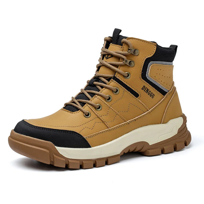 Outdoors Desert Boots Steel Toe Shoes Work Boots Indestructible Shoes Protective Boots Safety Shoes Combat Boots Puncture-Proof
