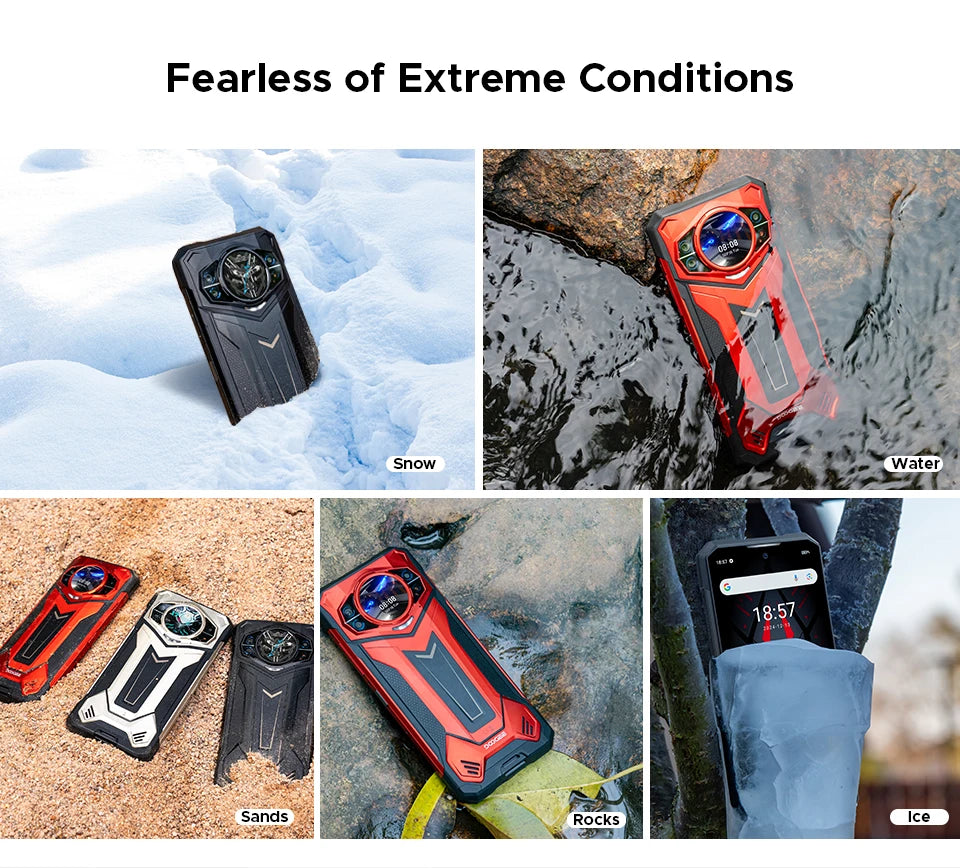 World Premiere DOOGEE S200 Plus 5G AI Rugged Phone Dimensity 7300 1.32" Rear Display 12+512GB 6.72'' 10100mAh Battery Smartphone