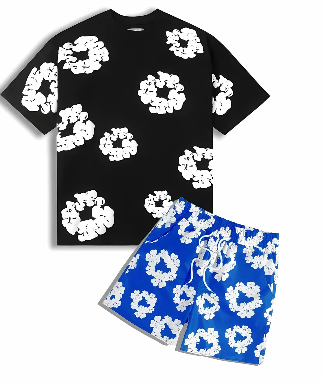 Nouveau costume pour homme été 2025 avec des motifs imprimés de fleurs de mode européenne et américaine pour les vêtements d'extérieur pour hommes