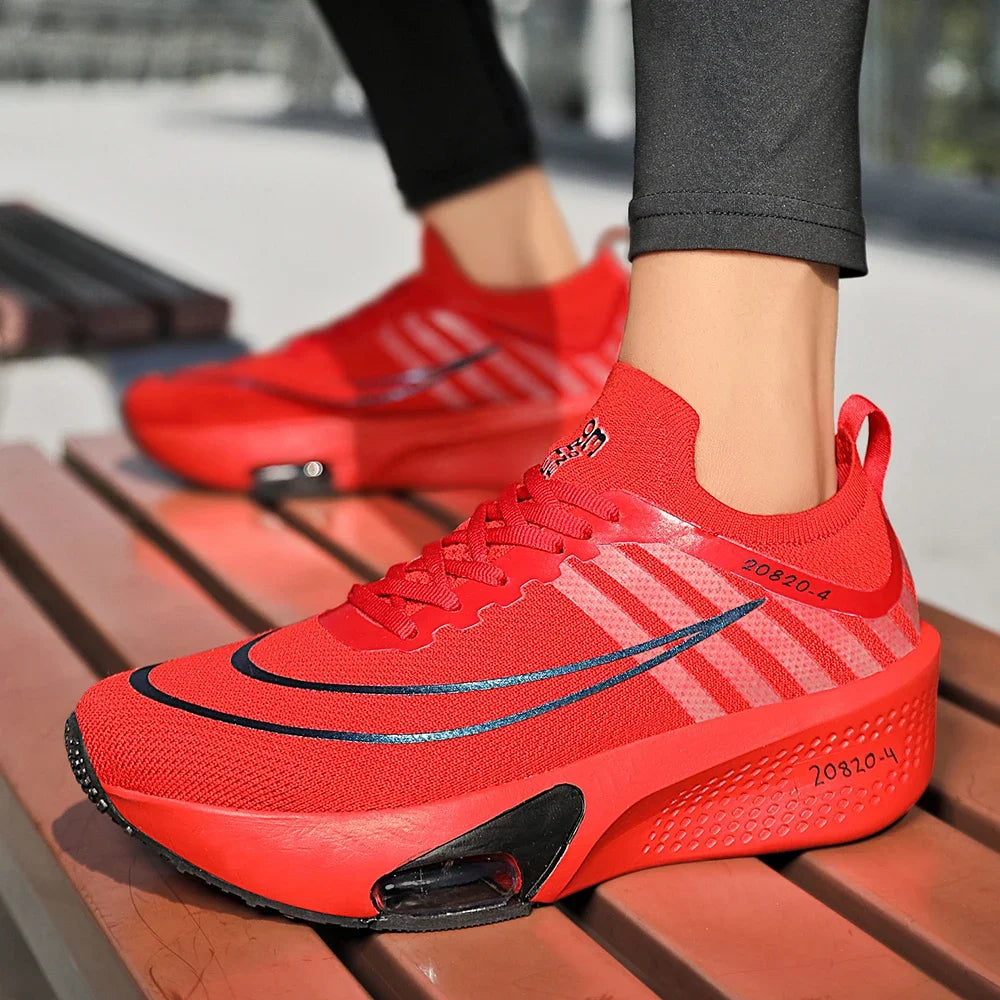New Foreign Trade Couple Sports and Leisure Shoes Fashionable and Versatile Thick Bottom Lightweight Air Cushioned Running Shoes