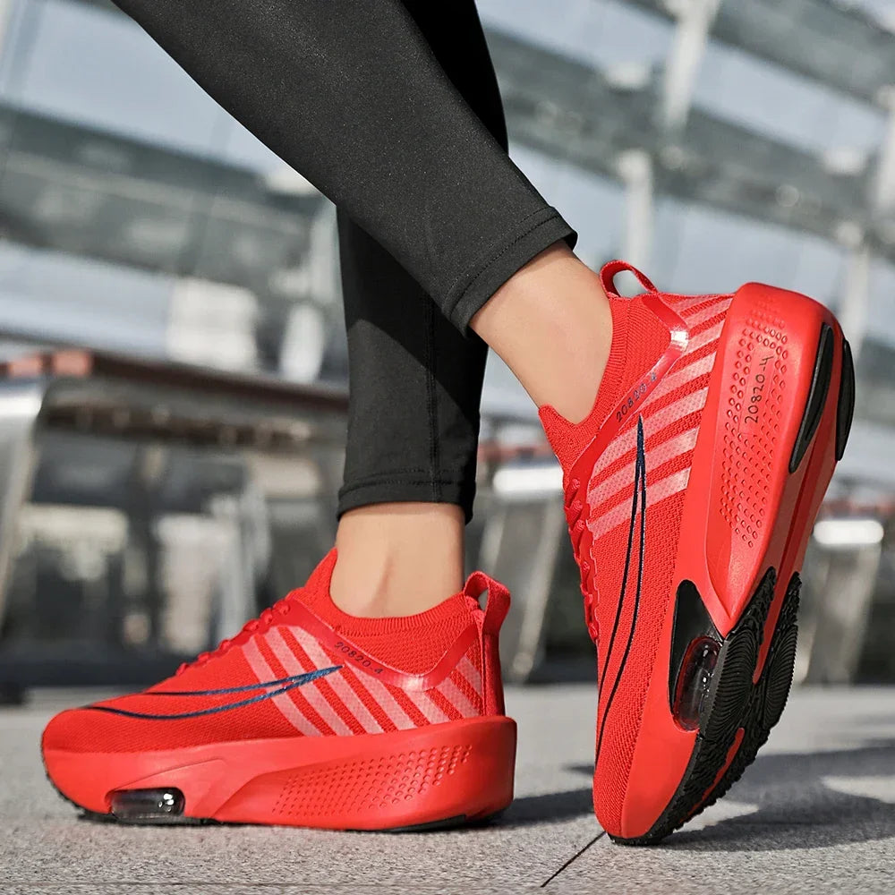 New Foreign Trade Couple Sports and Leisure Shoes Fashionable and Versatile Thick Bottom Lightweight Air Cushioned Running Shoes
