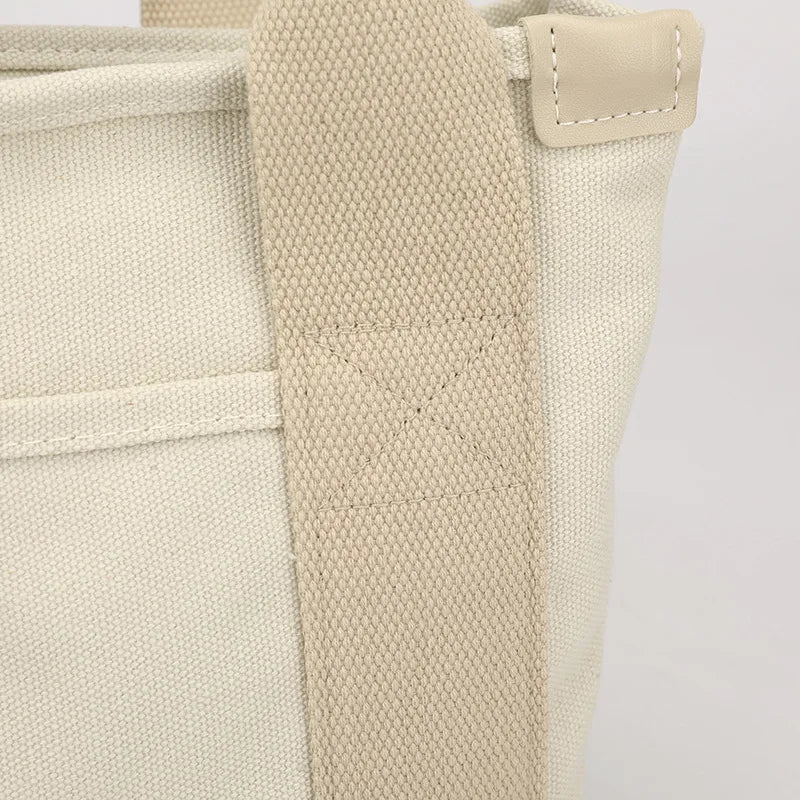 XOUHAM Women Small Bag With Fashion Lady Single Shoulder Portable Thickened Ladies Canvas Mobile Phone Bucket Tote Storage Bags