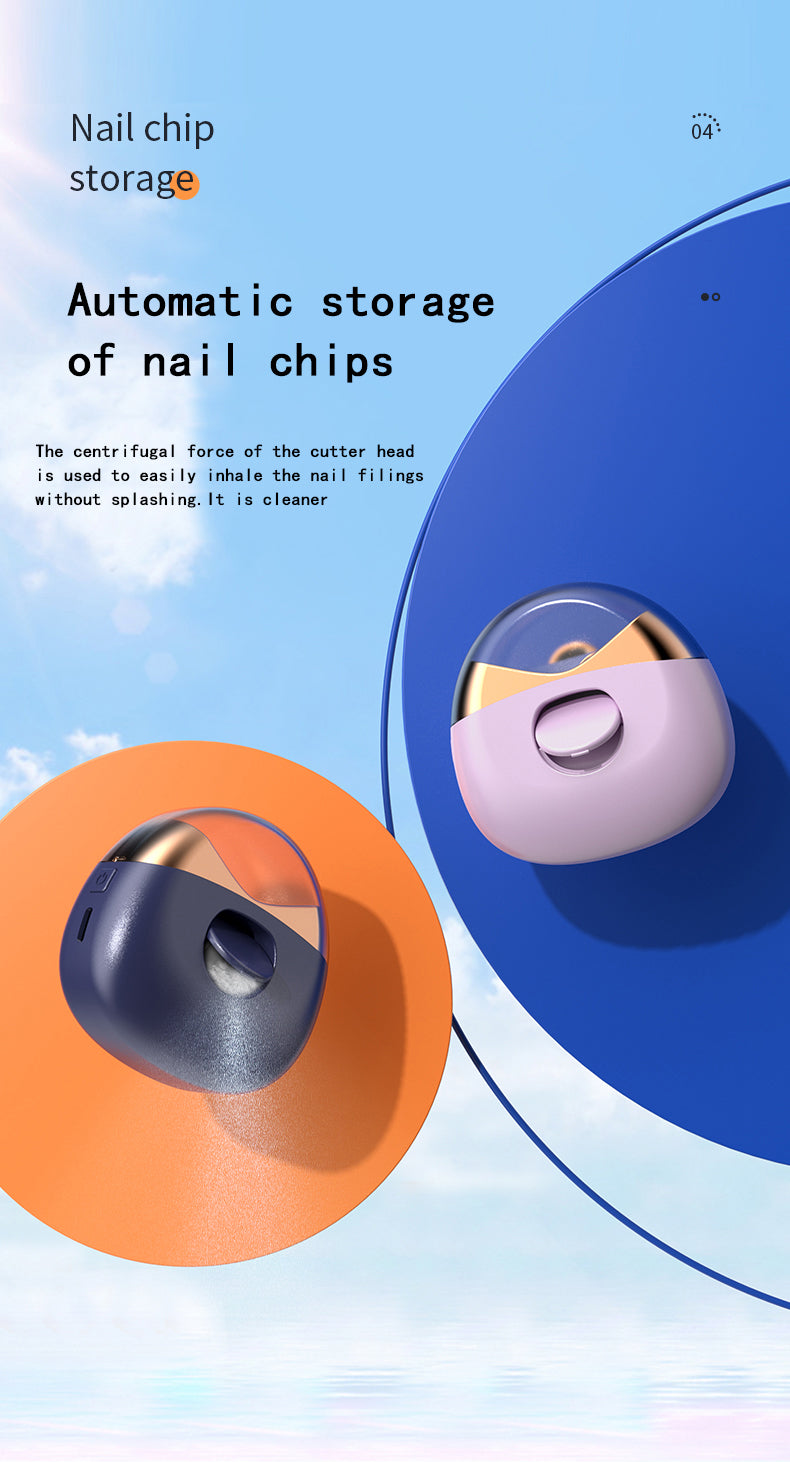 Electric Automatic Nail Clippers USB Rechargeable Electric Trimmer Nail Cutter Scissors For Women Men