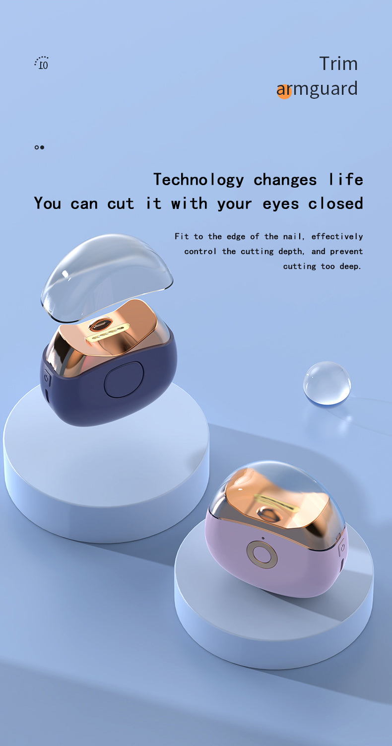 Electric Automatic Nail Clippers USB Rechargeable Electric Trimmer Nail Cutter Scissors For Women Men