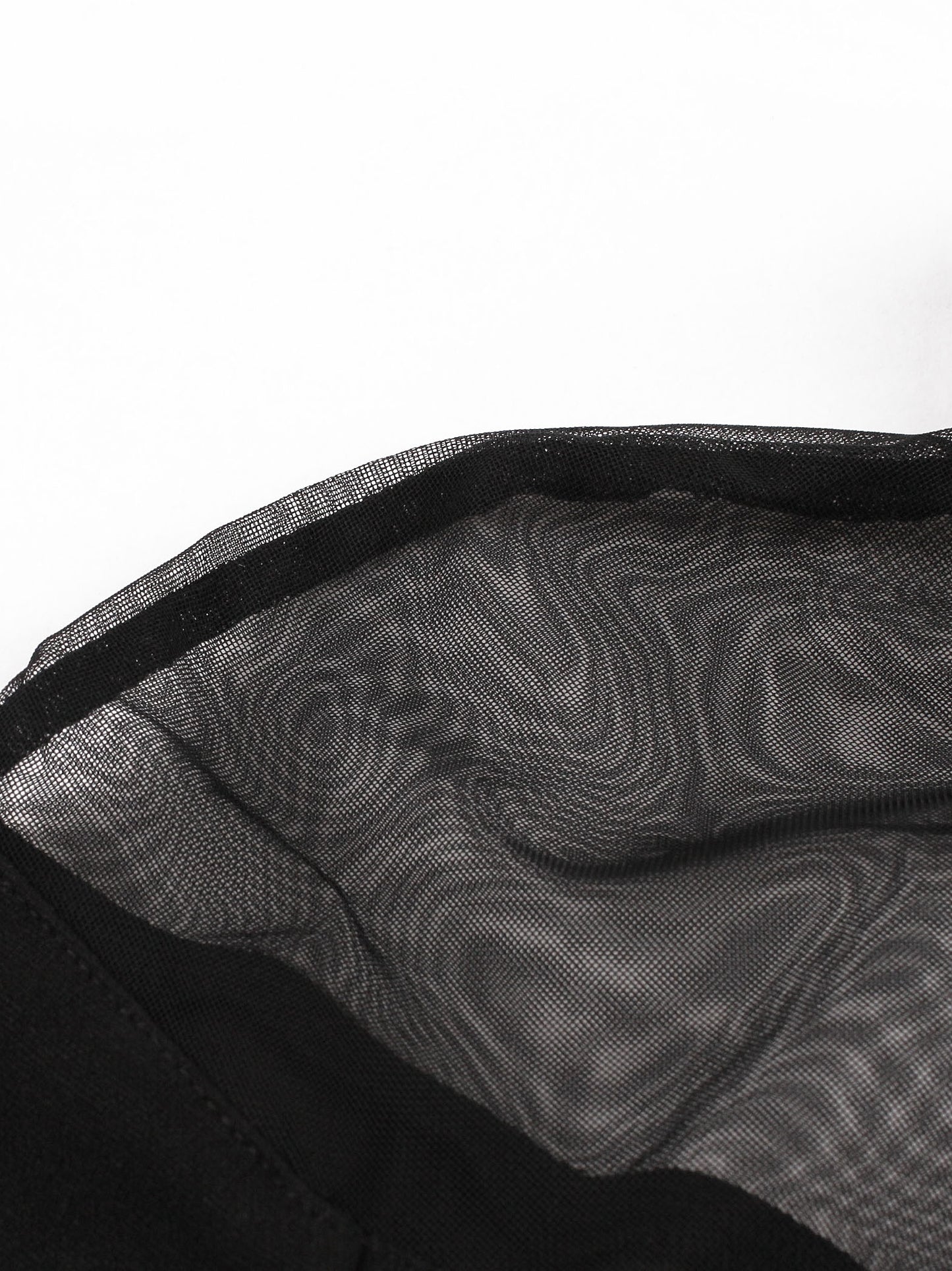 Halloween Black Queen Mesh Trumpet Sleeve Dress, Solid Retro Zip Back Dress, Women's Clothing