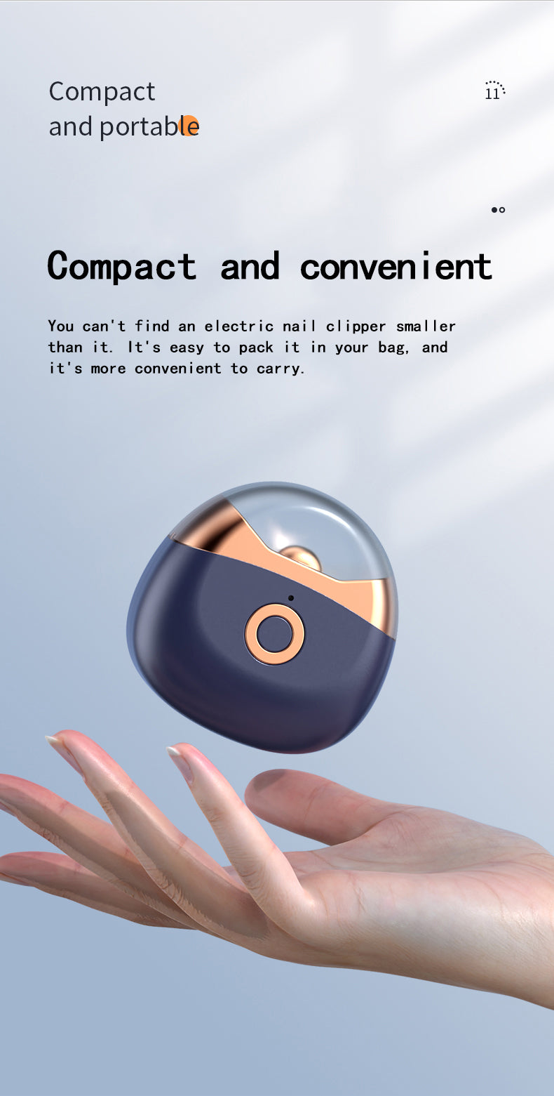 Electric Automatic Nail Clippers USB Rechargeable Electric Trimmer Nail Cutter Scissors For Women Men