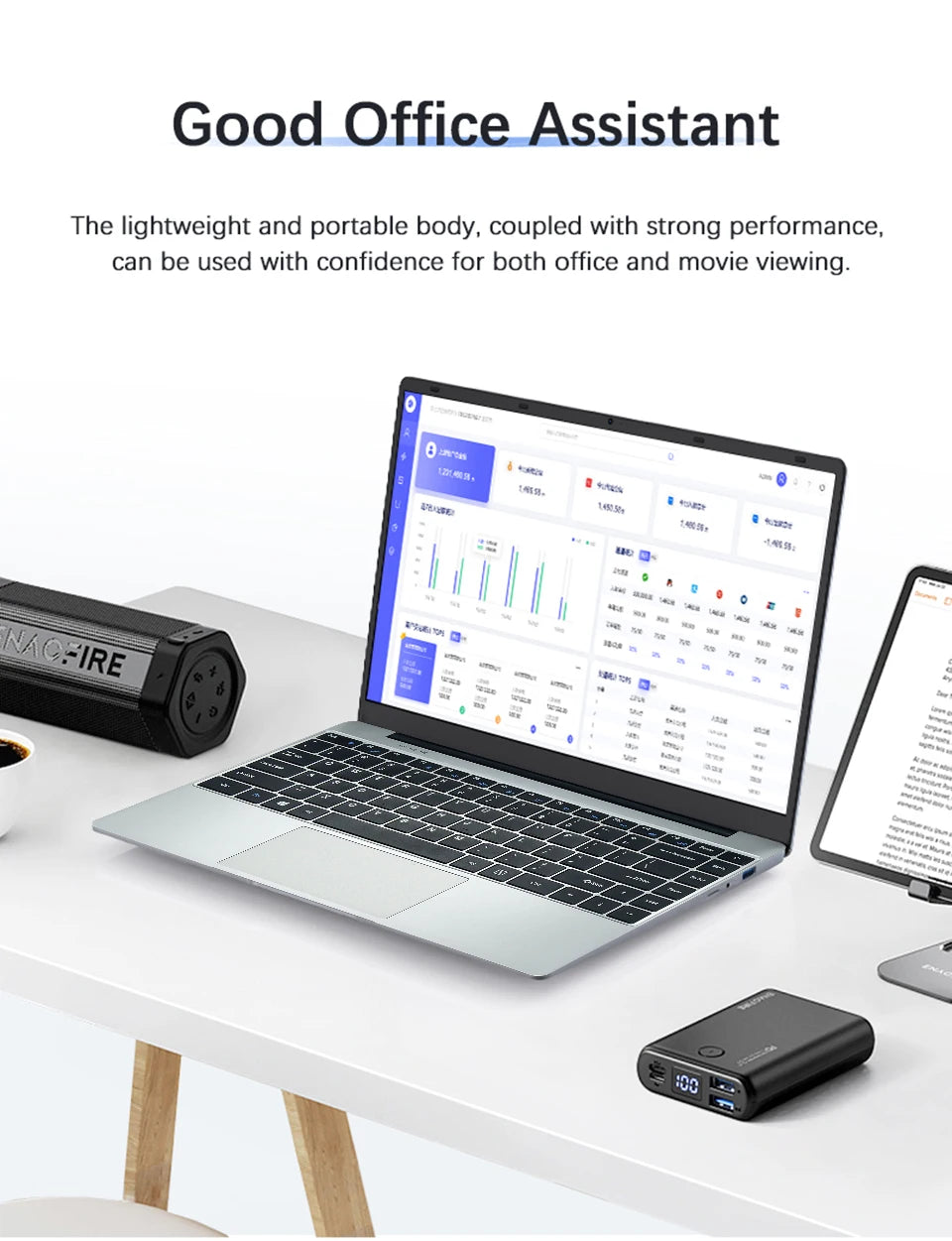 Ultra Slim Windows 11 Laptop Computer 14.1" 12GB RAM 512GB 1TB SSD Intel N4000 Notebook Gamer 1920*1080 Office Study Computer PC