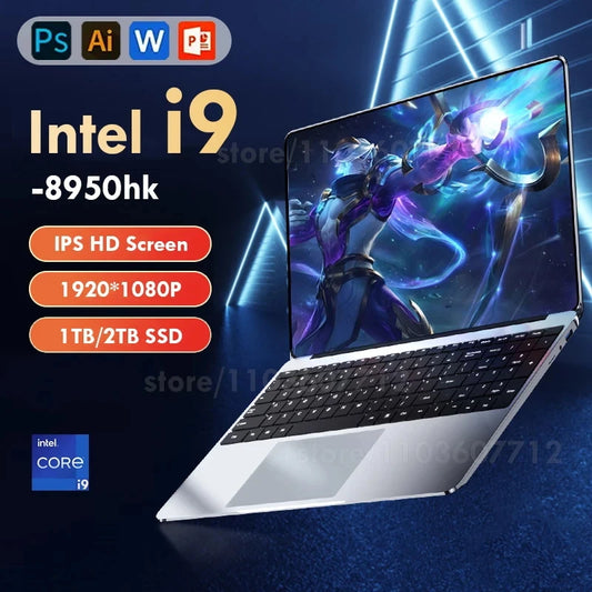 14.1 吋便攜式筆記型電腦英特爾酷睿 i9 8950HK 16GB DDR4 1TB SSD Windows 11 Pro 筆記型辦公室遊戲筆記型電腦