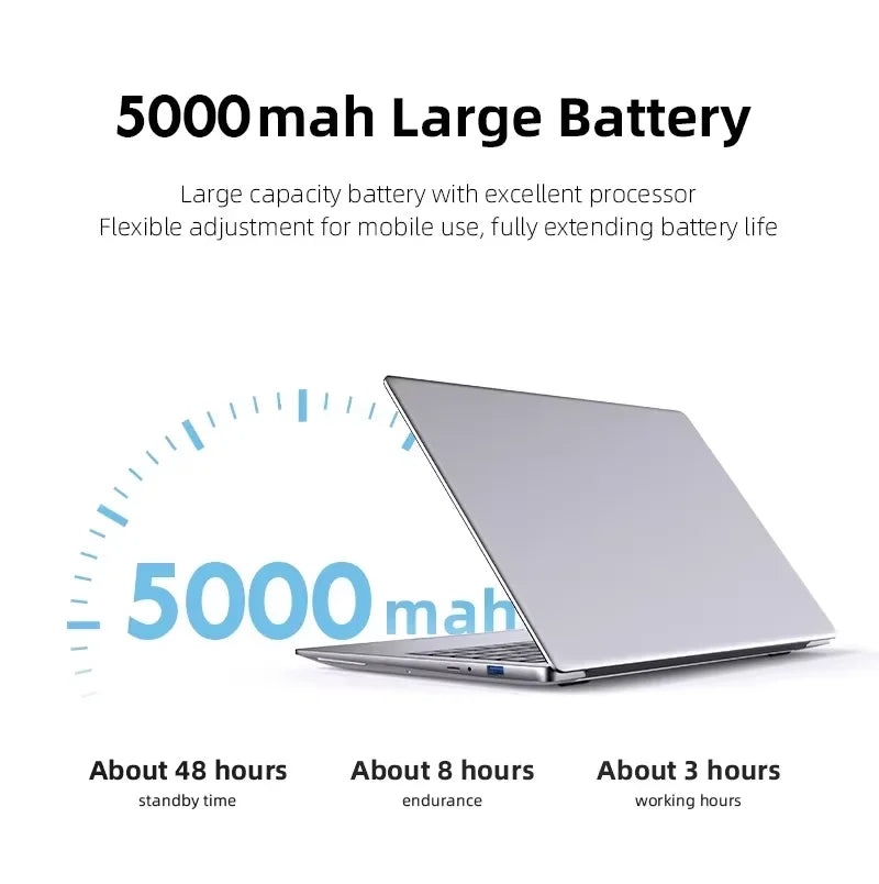 NEW 14.1'' Slim Office Laptop Windows 11 Intel i7 7500U 180° 12GB RAM 512GB 1TB SSD 1920*1080 Office Study Computer PC