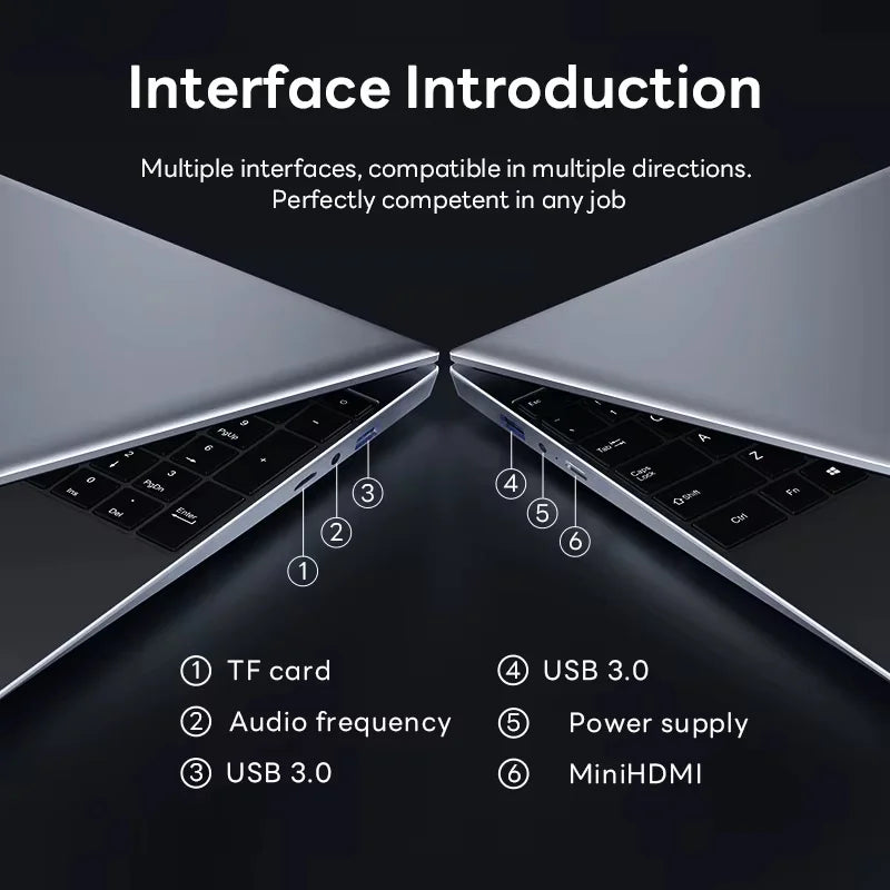 14.1" Portable Laptop Computer Intel Core i9 8950HK 16GB DDR4 1/2TB SSD Notebook Windows 11 Pro Office Gaming laptops PC Gamer