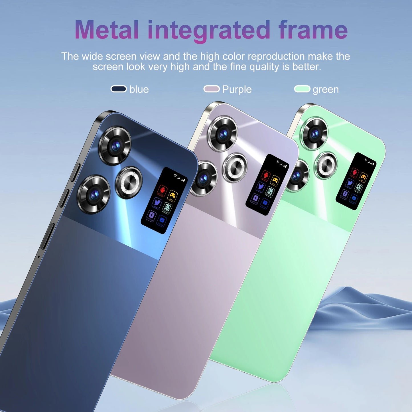 全新 i16 Pro Max 智慧型手機 7.3 吋 FHD+ 顯示器 驍龍 8 Gen3 72MP+108MP 相機 8000mAh 16GB+1TB | 超高效能