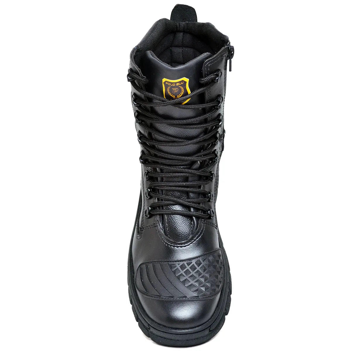 Men's Military Medium Year Boot with Black Zipper and Laces in Synthetic from 35 to 44