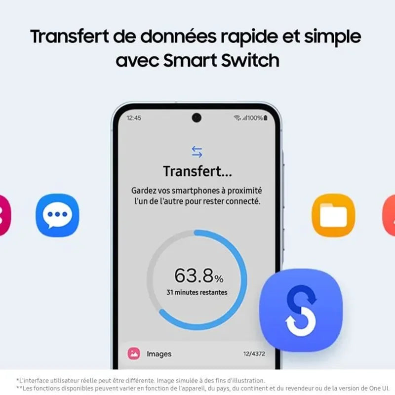 Samsung Galaxy A55 5G Smartphone Exynos 1480 50MP Camera 6.6" FHD+ Super AMOLED 120Hz Display 25W 5000mAh Battery Cellphone