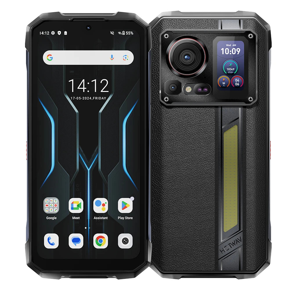 HOTWAV Hyper 7 Pro 36GB(16+20) 256GB 5G Smartphone 200MP 6.6'' FHD+ 120Hz 10800mAh 33W Android 14 Rugged Cell Phone